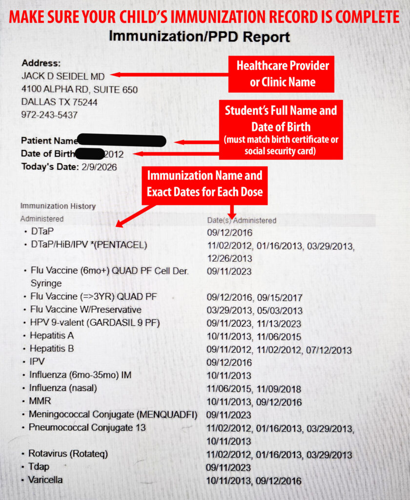 Valid Vaccine Record