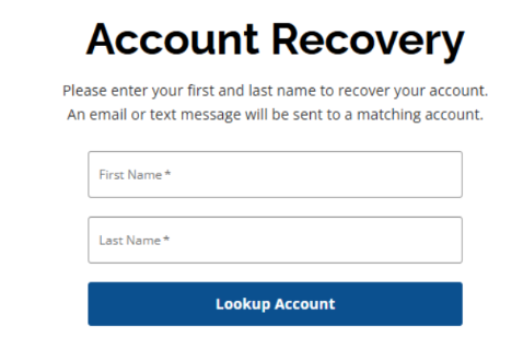 Account Recovery Schoolmint2